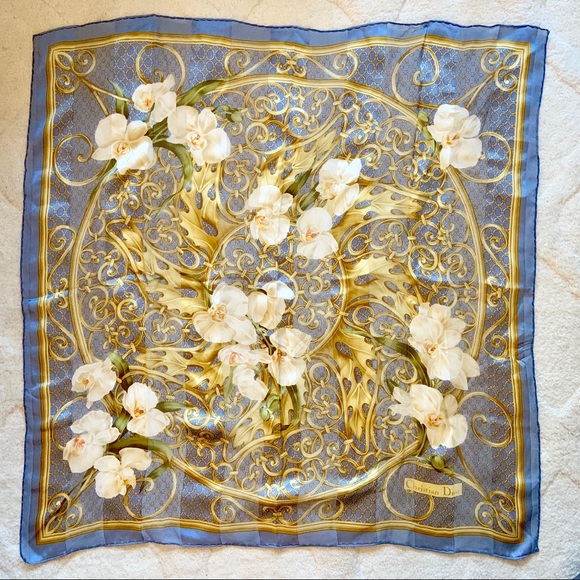 Dior Accessories - Christian Dior Vintage Silk Scarf.
